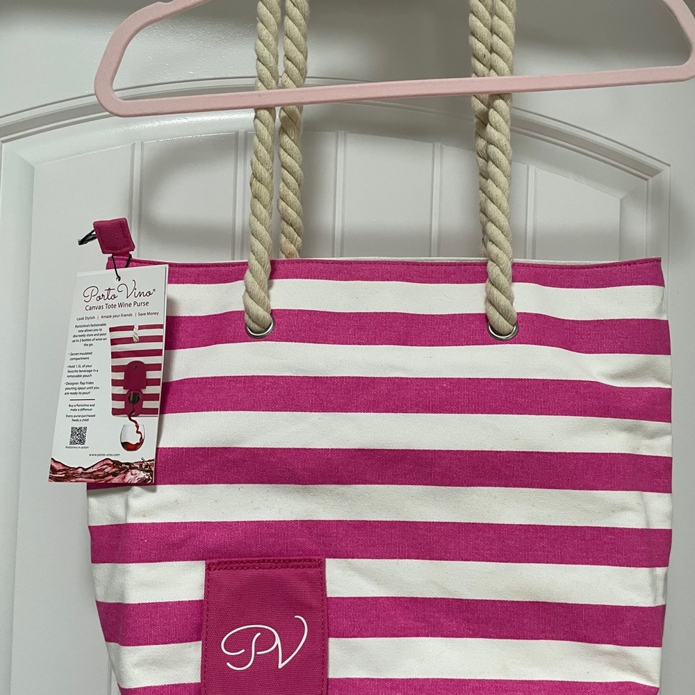 Portico Beach Wine Purse/Tote w/ hidden, leakproof, insulated components. 🍷